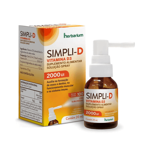 Vitamina D Simpli - D 2.000UI em Spray - Frasco de 20ml