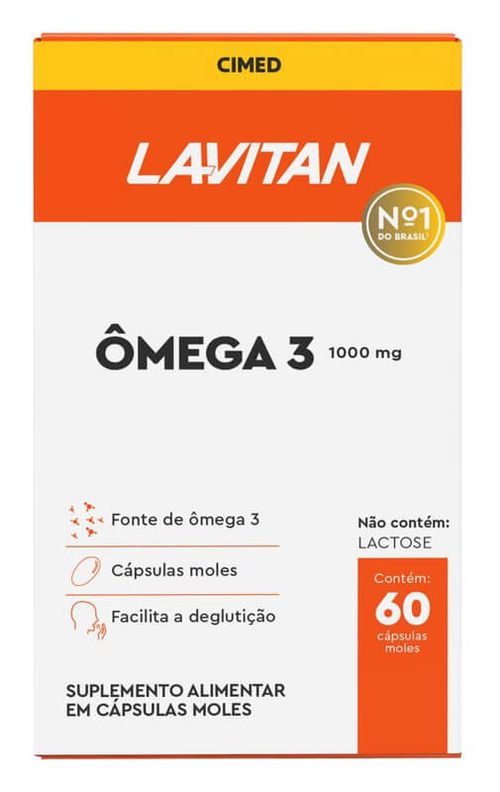 Lavitan Ômega 3 1000mg - 60 cápsulas gelatinosas
