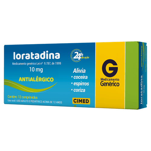Loratadina 10mg Cimed  - 12 Comprimidos