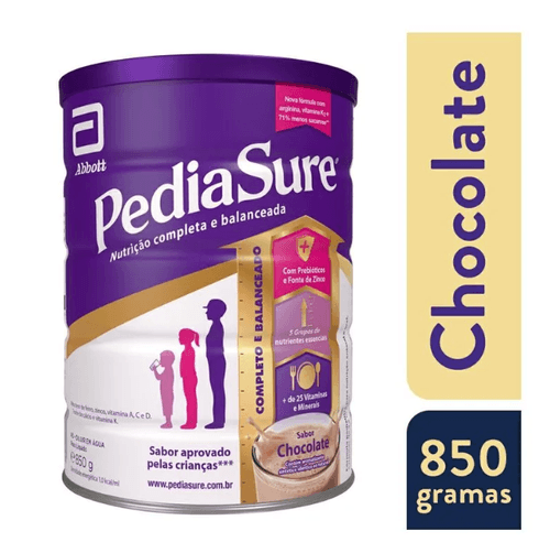 Suplemento Alimentar Pediasure Sabor Chocolate - 850g