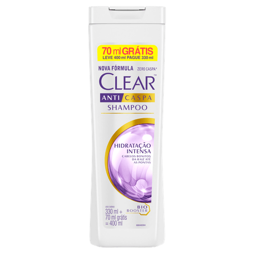 Shampoo Clear Anticaspa Hidratação Intensa - 400ml