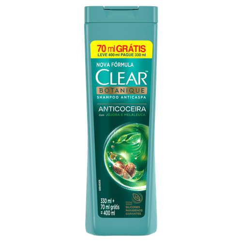 Shampoo Anticaspa Clear Botanique Anticoceira - 400ml