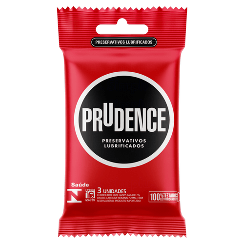 Preservativo Prudence Lubrificante Bolso 3Un - Prudence