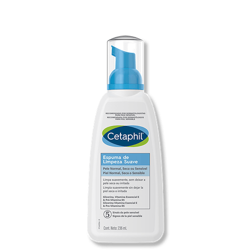Cetaphil Espuma para Limpeza Facial Suave 236ml