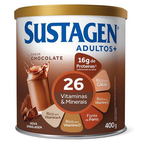 Complemento Alimentar Sustagen Adultos+ 400g - Chocolate
