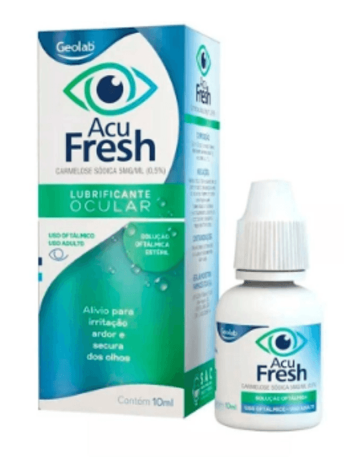 Acu Fresh Lubrificante Ocular Solução Oftálmica 5mg/ml - 10ml