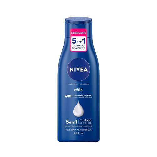 NIVEA Loção Hidratante Milk Pele seca a extrasseca 200ml