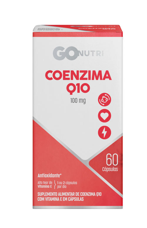 Suplemento Alimentar Coenzima Q10 Gonutri 100mg Cápsula 60 Unidades