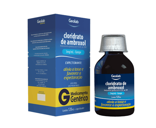 Xarope Cloridrato de Ambroxol Geolab 3mg 120ml