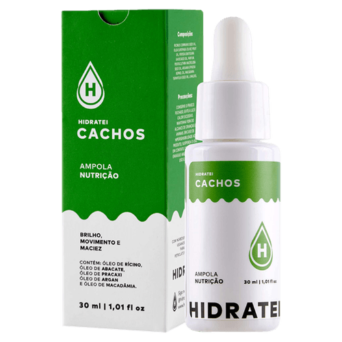 Ampola de Nutrição Capilar Hidratei Cachos - 30ml