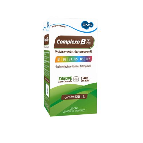 Complexo B12 Ems Xarope Caramelo - 120ml