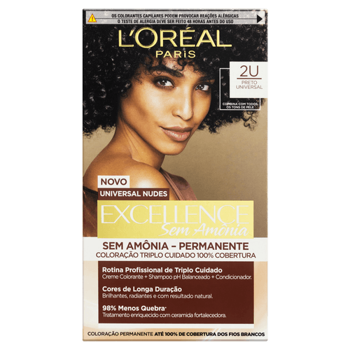 Tintura L’oreal Paris Imédia Excellence Sem Amônia 2U – Preto