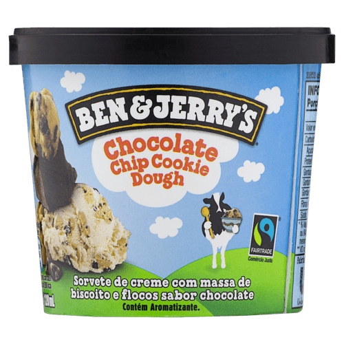 Sorvete Chocolate Chip Cookie Dough Ben & Jerry's Pote 120ml