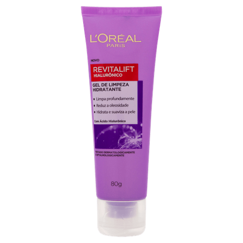 Gel de Limpeza Facial Anti-idade Revitalift Hialurônico 80g L'Oreal