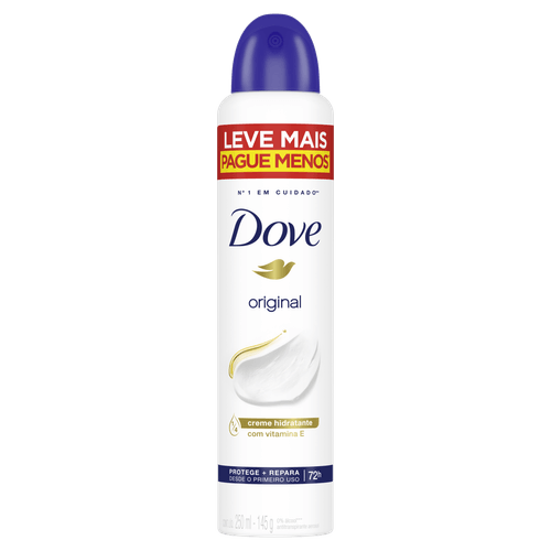 Desodorante Antitranspirante Aerosol Dove Original - 250ml