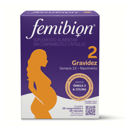 Suplemento Alimentar Femibion 2 Gravidez Cápsulas 56 Unidades