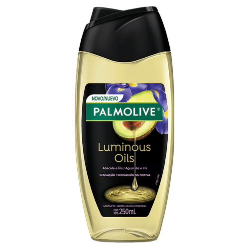 Sabonete Líquido Abacate e Íris Palmolive Luminous Oils Frasco 250ml