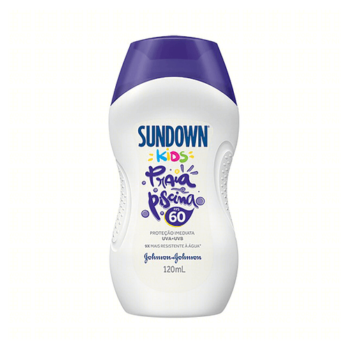 Protetor Solar Infantil FPS 60 Sundown Praia e Piscina Kids Frasco 120ml