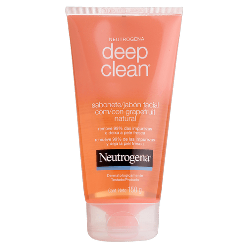 Sabonete Líquido Facial Grapefruit Natural Neutrogena Deep Clean Bisnaga 150g