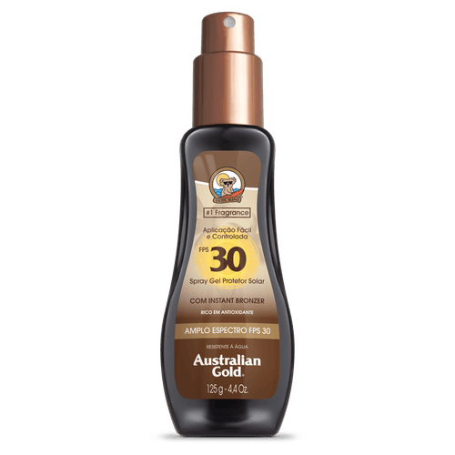 Protetor Solar Gel Spray FPS 30 Australian Gold Exotic Blend Frasco 125g