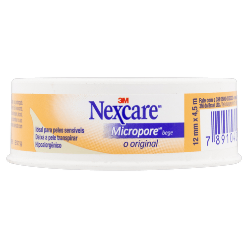 Fita Micropore Bege Nexcare 12mm x 4,5m