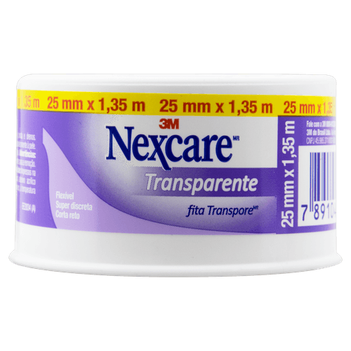 Fita Micropore Transparente Nexcare 25mm x 1,35m