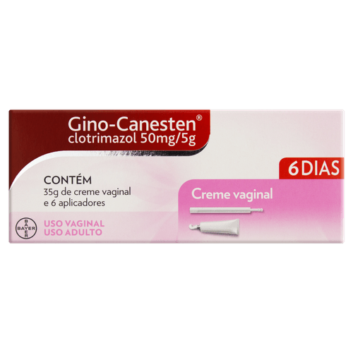 Gino-Canesten 50mg/5g Bayer Caixa 35g + 6 Aplicadores