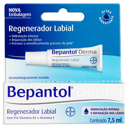 Regenerador Labial Bepantol Derma Caixa 7,5ml