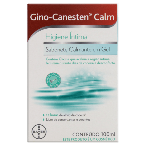 Sabonete Gel Íntimo Gino-Canesten Calm Caixa 100ml