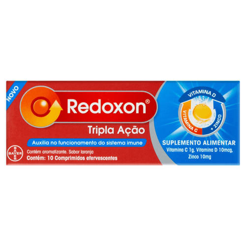 Suplemento Vitamina C Redoxon Bayer 1000mg Comprimido Efervescente 10 Unidades