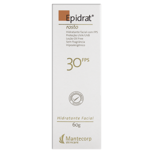 Hidratante Facial FPS 30 sem Fragrância Mantecorp Skincare Epidrat Caixa 60g