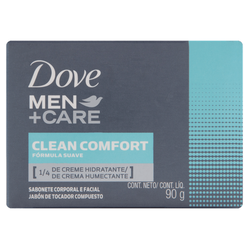 Sabonete Barra Clean Comfort Dove Men+Care Caixa 90g
