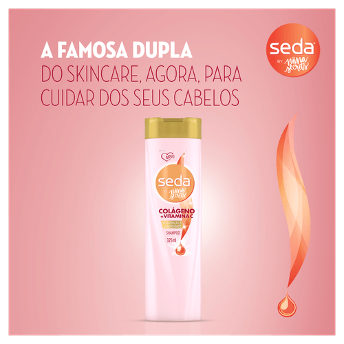 Shampoo Seda by Niina Secrets Colágeno e Vitamina C Frasco - 325ml