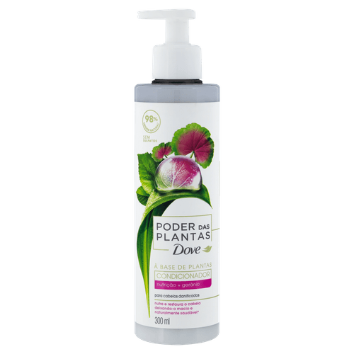 Condicionador Dove Poder das Plantas Nutrição + Gerânio Frasco 300ml Pump