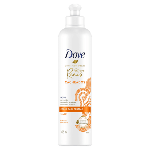 Creme para Pentear Dove Texturas Reais Cacheados Frasco 355ml