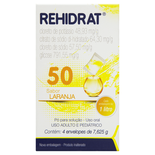 Suplemento Rehidrat Laranja Eurofarma 20g Pó para Diluição 4 Envelopes