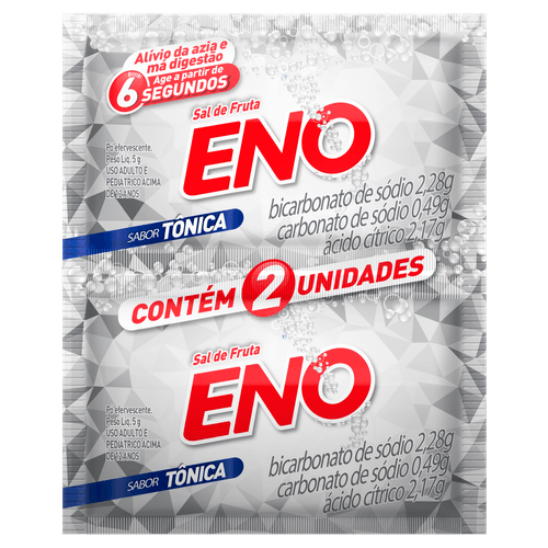 Antiácido Sal de Fruta Eno 300g Pó Efervescente 30 Unidades