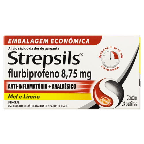 Strepsils Mel e Limão - 24 Pastilhas
