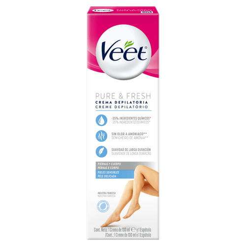 CREME DEPILATÓRIO VEET CORPORAL PELE SENSÍVEL 100ML