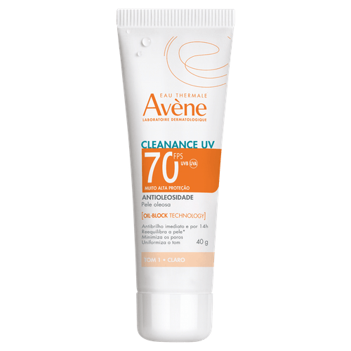 Protetor Solar Facial Avéne Antioleosidade Fps 70 Tom Claro - 40g