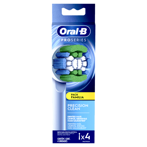 Refil Escova Dental Elétrica Pro Series Oral-B Precision Clean 4 Unidades