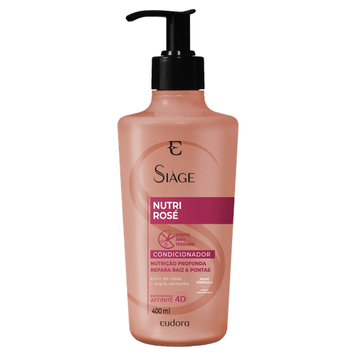 Condicionador Eudora Siàge Nutri Rosé Frasco - 400ml