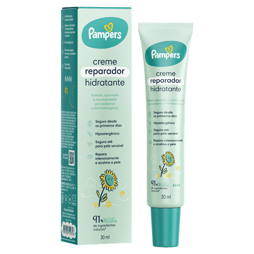 Hidratante Infantil Creme Reparador com Óleo de Girassol Pampers - 30ml