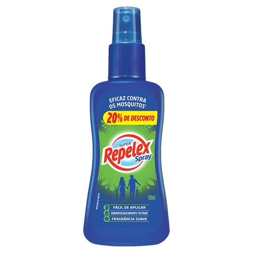 Repelente Suave Repelex Frasco 100ml Spray Grátis 20% de Desconto