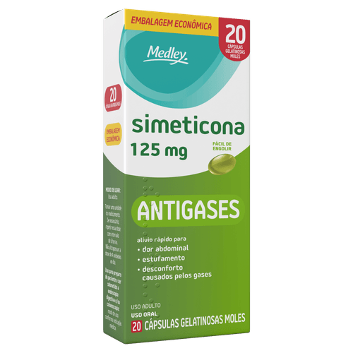 Simeticona 125mg  - 20 cápsulas