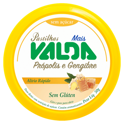 Valda Mais Própolis E Gengibre 50Gr - Valda