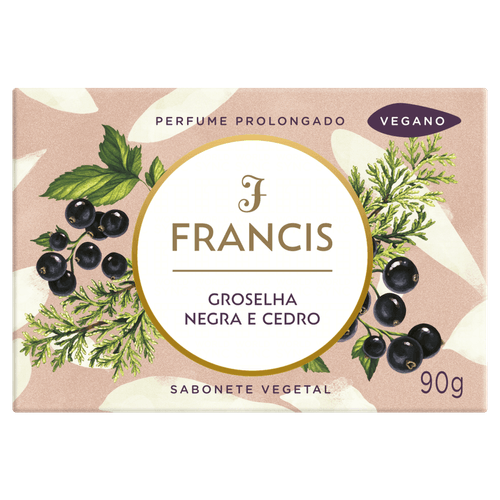 Sabonete Barra Francis Clássico Preto 85G - Francis