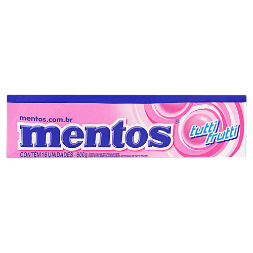 Gm Mentos Stick Tutti Frutti Frutti 16Un - Mentos