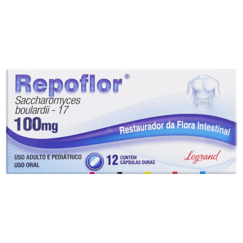 Repoflor 100mg 12 Cápsulas