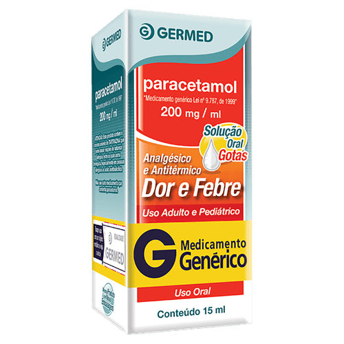 Paracetamol 200mg Sl Or 15ml - Genérico - Germed